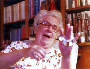 Grama with her replacement bracelet