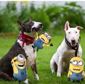 Gavin and Patty with Minions.