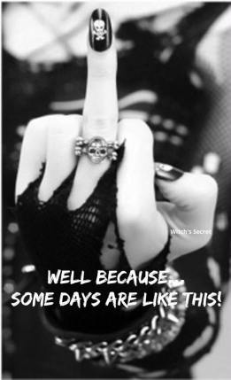 flip the bird goth style