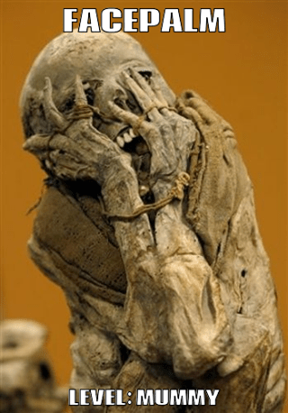 facepalm mummy