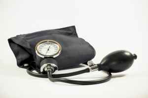 black sphygmomanometer
